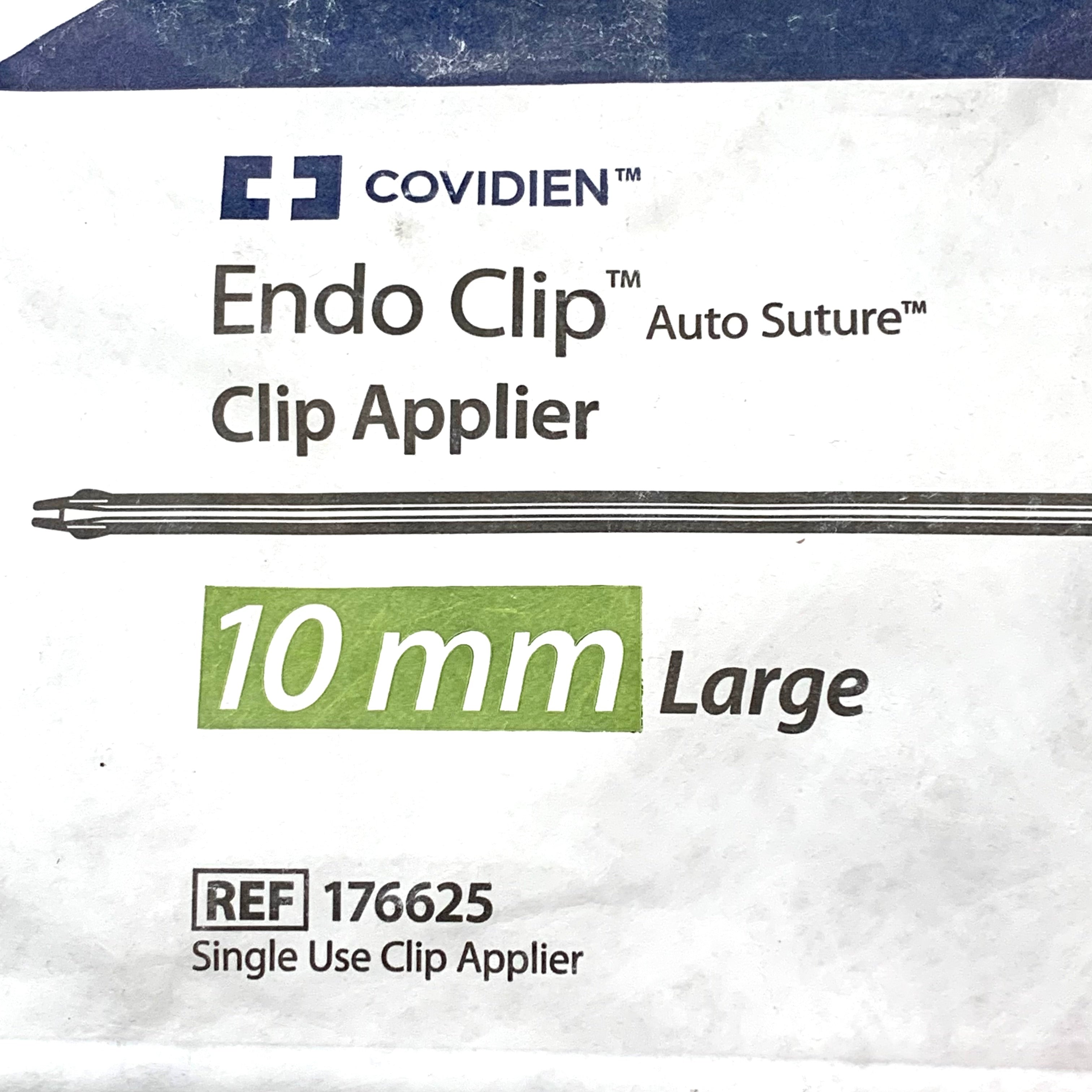 COVIDIEN REF 176625 Endo Clip Auto Suture Clip Applier 10 mm Large