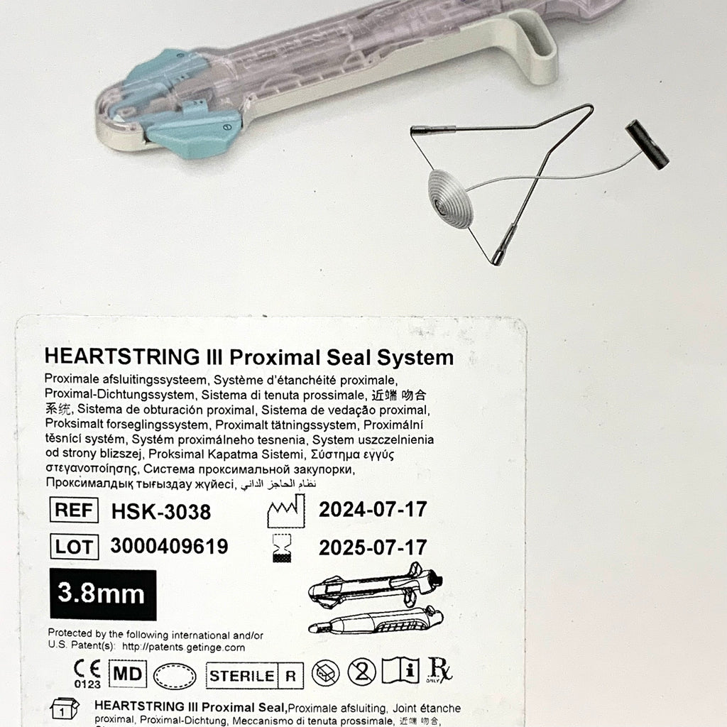 MAQUET REF HSK-3038 Getinge Heartstring III Proximal Seal System 3.8mm, Exp.2025/07