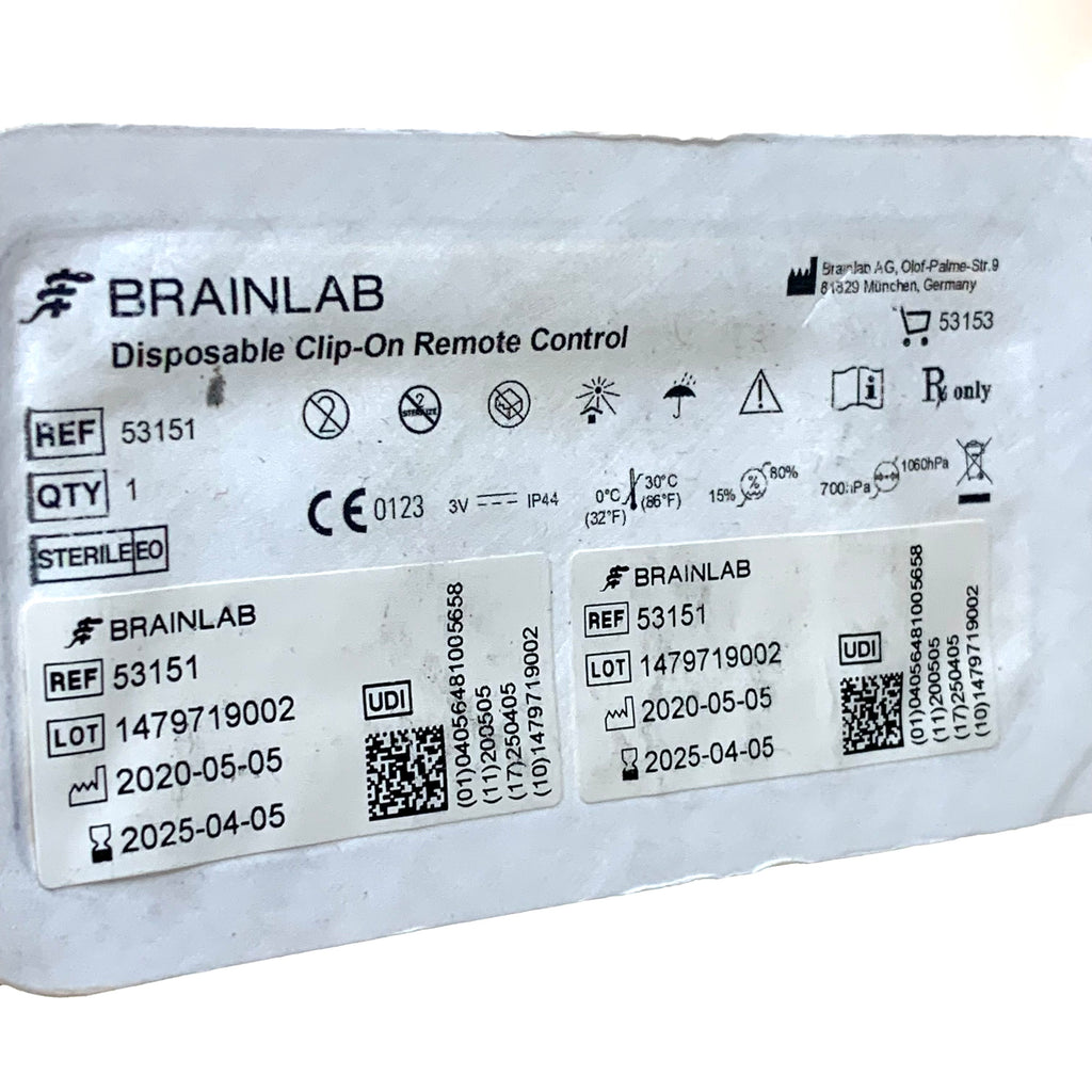 BRAINLAB REF 53151 Disposable Clip-On Remote Control, Exp.2025/04