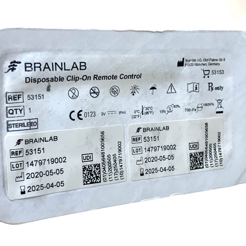 BRAINLAB REF 53151 Disposable Clip-On Remote Control, Exp.2025/04