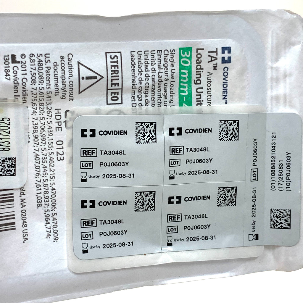 COVIDIEN REF TA3048L TA Autosuture Loading Unit with DST Series Technology 30 mm - 4.8 mm, Exp.2025/08