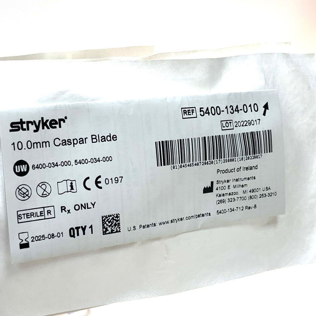 STRYKER REF 5400-134-010 10.0mm Caspar Blade