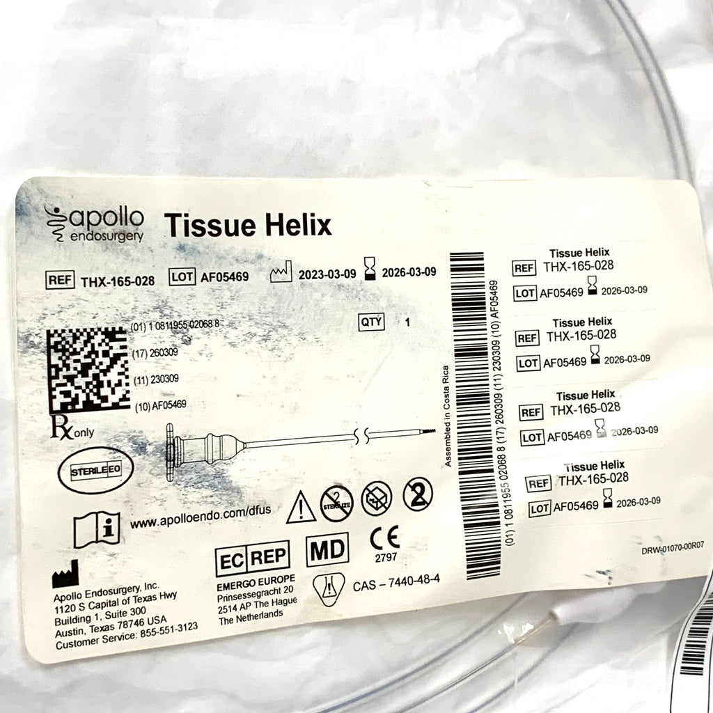 APOLLO ENDOSURGERY REF THX-165-028 Tissue Helix Exp.2026/03