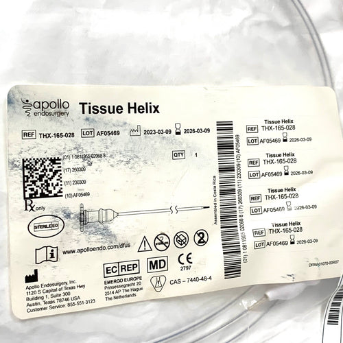 APOLLO ENDOSURGERY REF THX-165-028 Tissue Helix Exp.2026/03