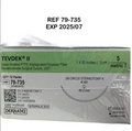 TELEFLEX 79-735 TEVDEK II Green Braided PTFE Impregnated Polyester Fiber Nonabsorbable Surgical Suture USP EXP 2025 07