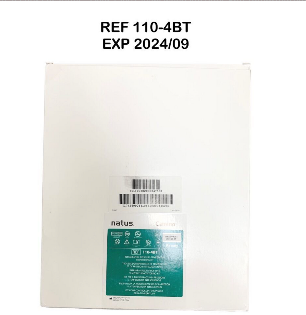 NATUS MEDICAL 110-4BT INTRACRANIAL PRESSURE-TEMPERATURE MONITORING KIT EXP 2024 09