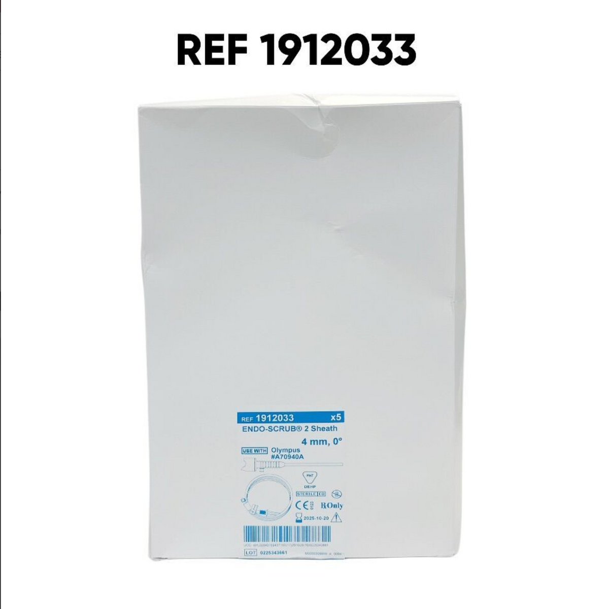 MEDTRONIC 1912033 Endo-Scrub 2 Lens Cleaning Sheath 4mm 0 (for Olympus A70940A) EXP 2025 10 (5/PACK)