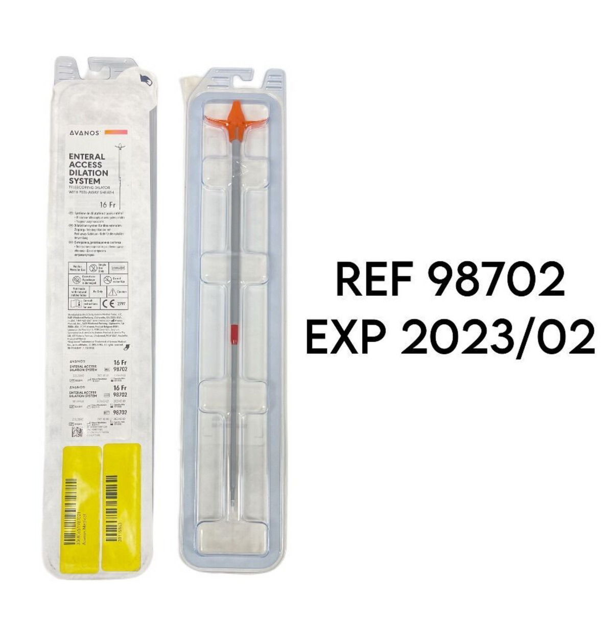 AVANOS 98702 ENTERAL ACCESS DILATION SYSTEM 16 Fr EXP 2023 02