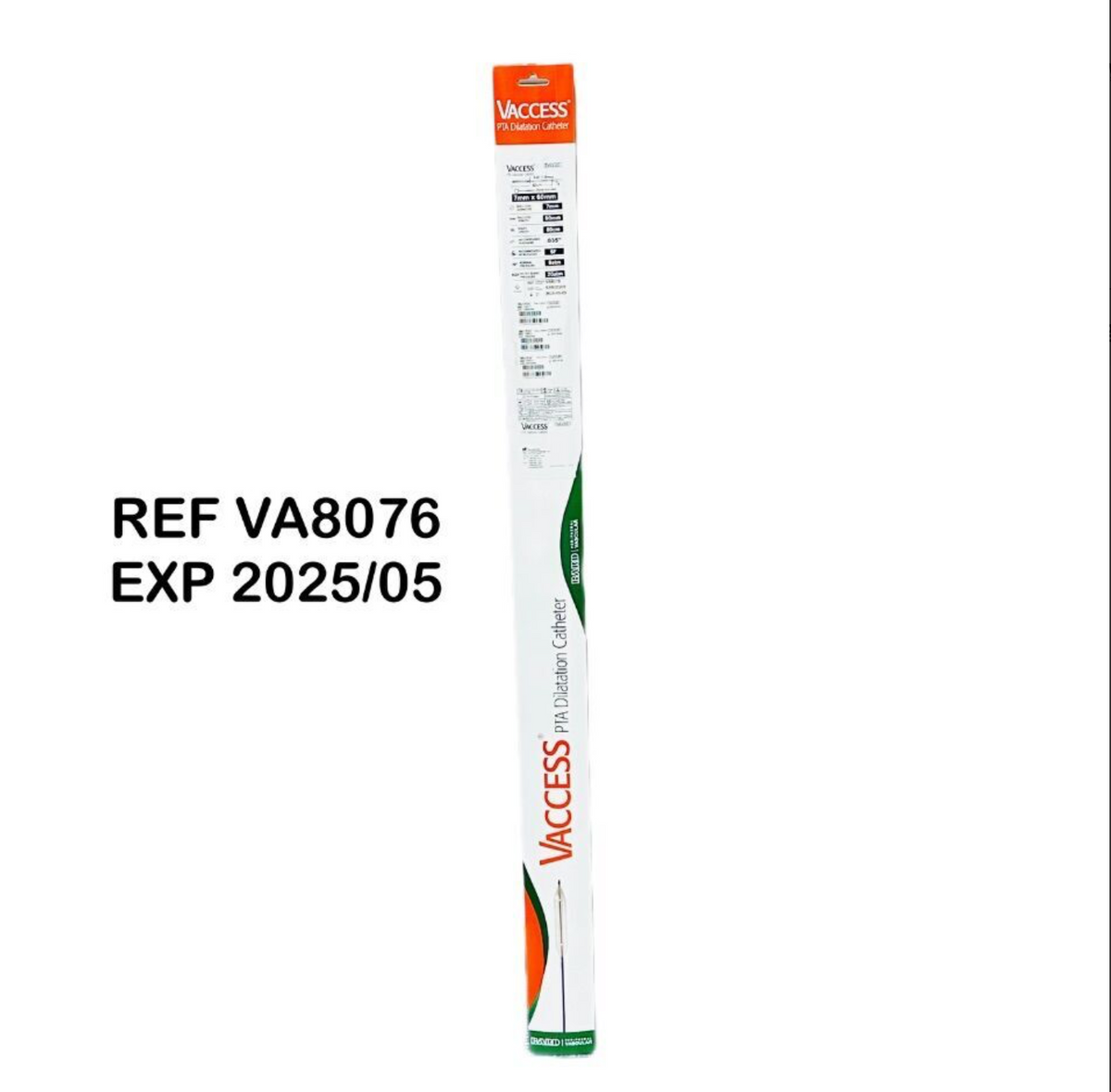 BARD VA8076 VACCESS PTA Dilatation Catheter 7mm x 60mm EXP 2025 05