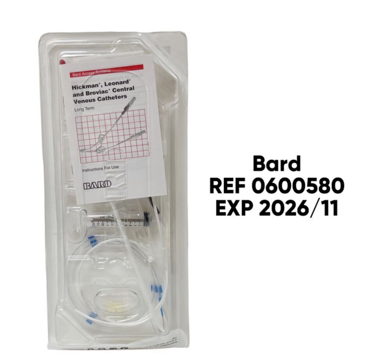 BARD 0600580 Hickman 9 F Pediatric Dual-Lumen CV Catheter 9 Fr EXP 2026 11