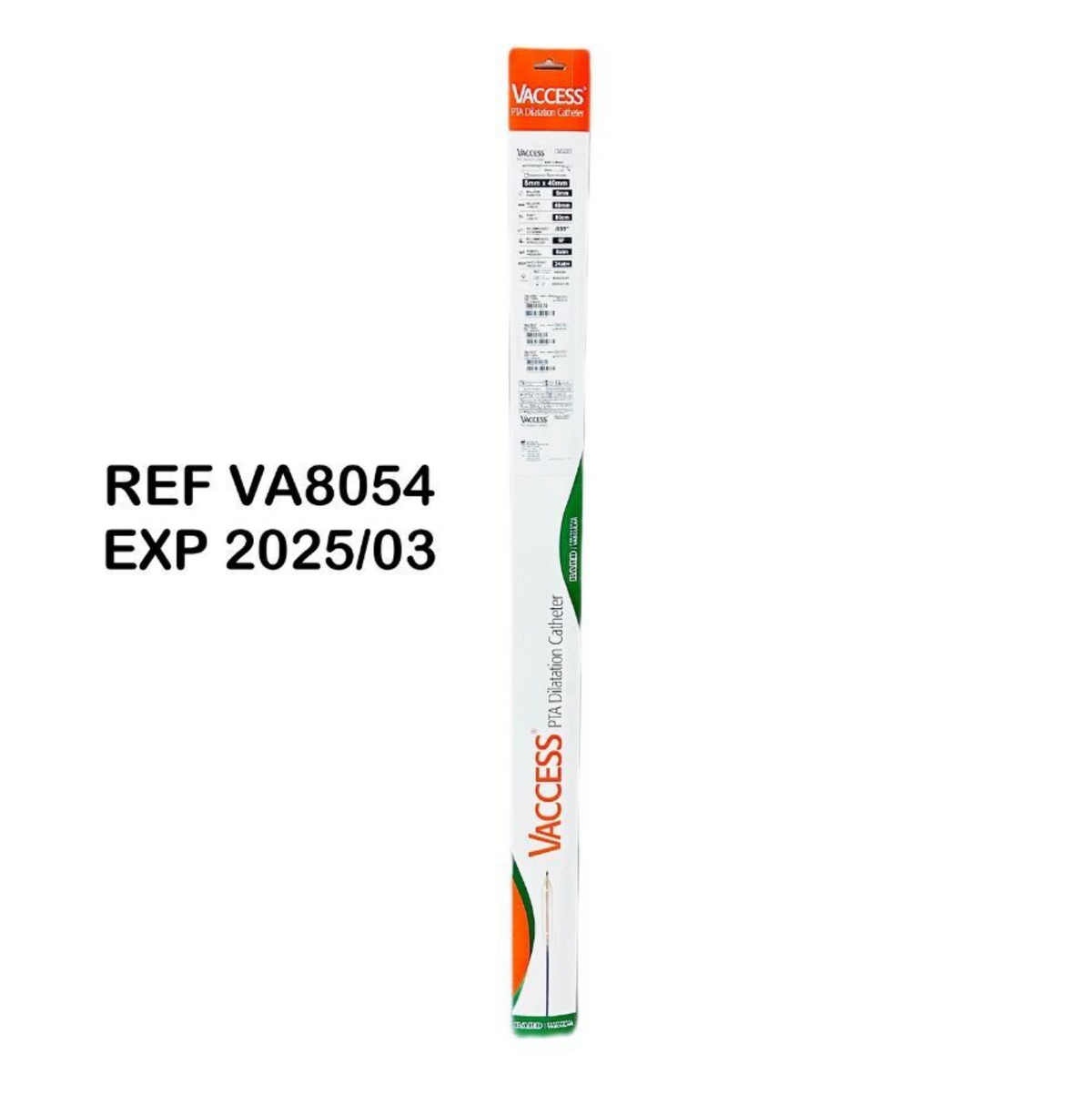 BARD VA8054 VACCESS PTA Dilatation Catheter 5mm x 40mm EXP 2025 03