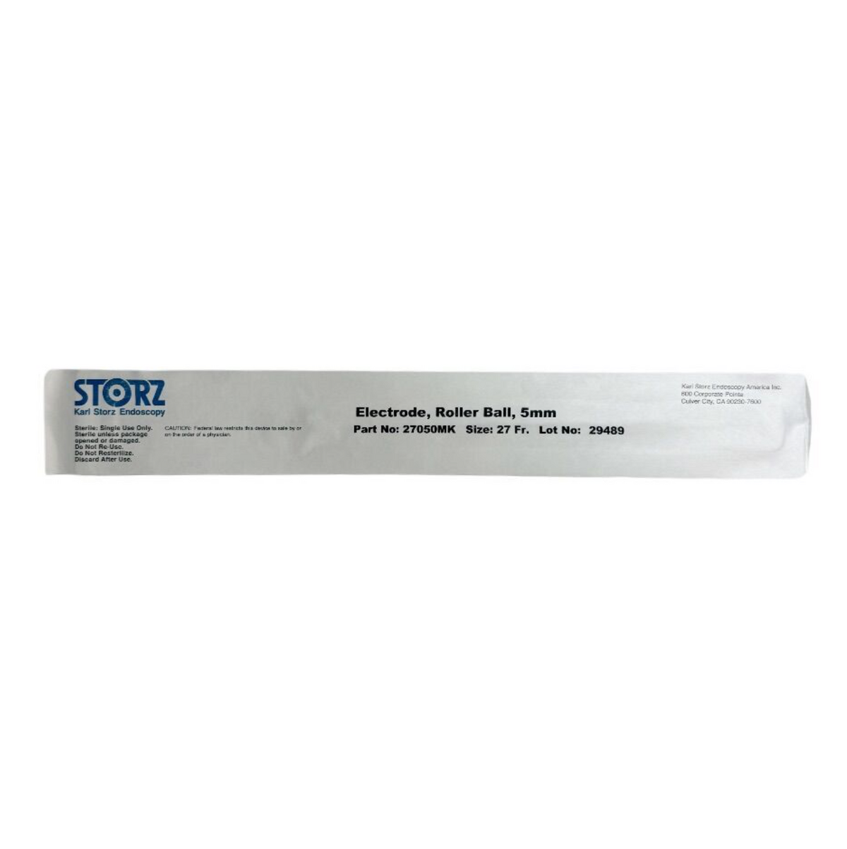 KARL STORZ 27050MK Roller Ball Electrode Size: 27 Fr.5mm (X)