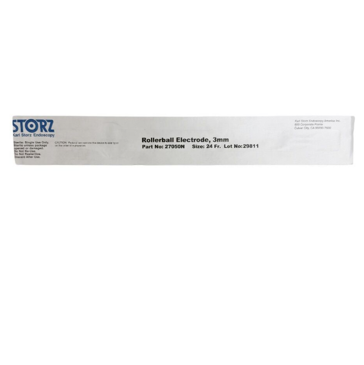 KARL STORZ 27050N Rollerball Electrode 3mm Size: 24 Fr (X)