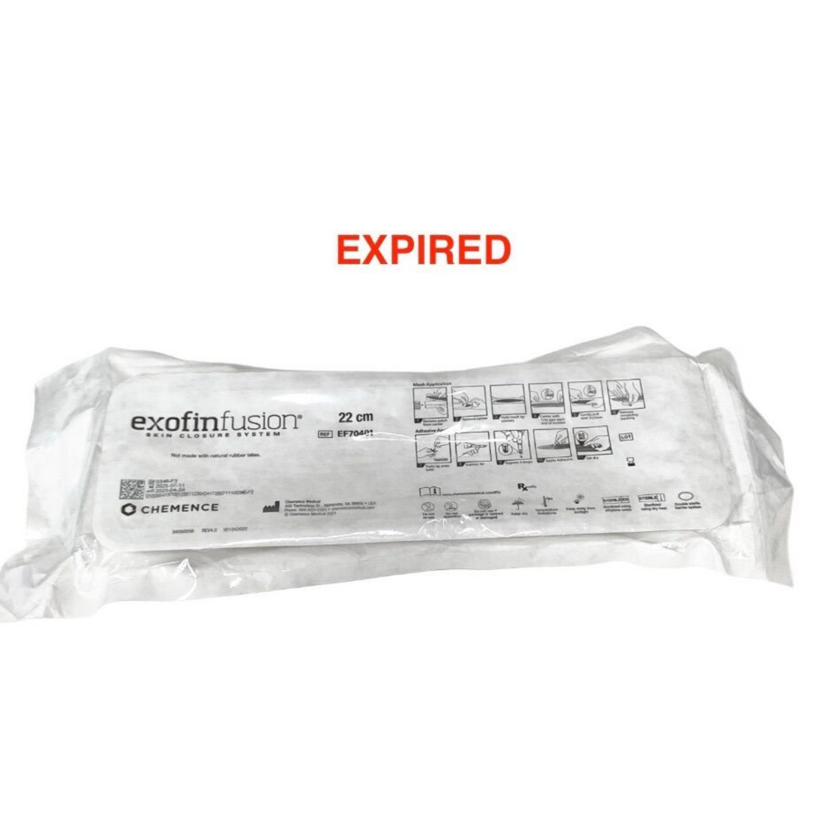 CHEMENCE MEDICAL EF70401 ExofinFusion Skin Closure System 22cm Sterile Exp 2025 07