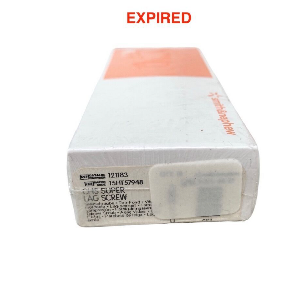 SMITH & NEPHEW 121183 CHS Super Lag Screw Stainless Steel SST Expired