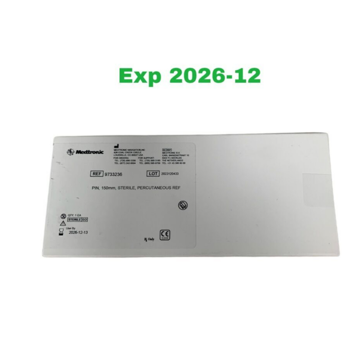 MEDTRONIC 9733236 Navigation Percutaneous Pin 150mm Sterile EO Exp 2026 12