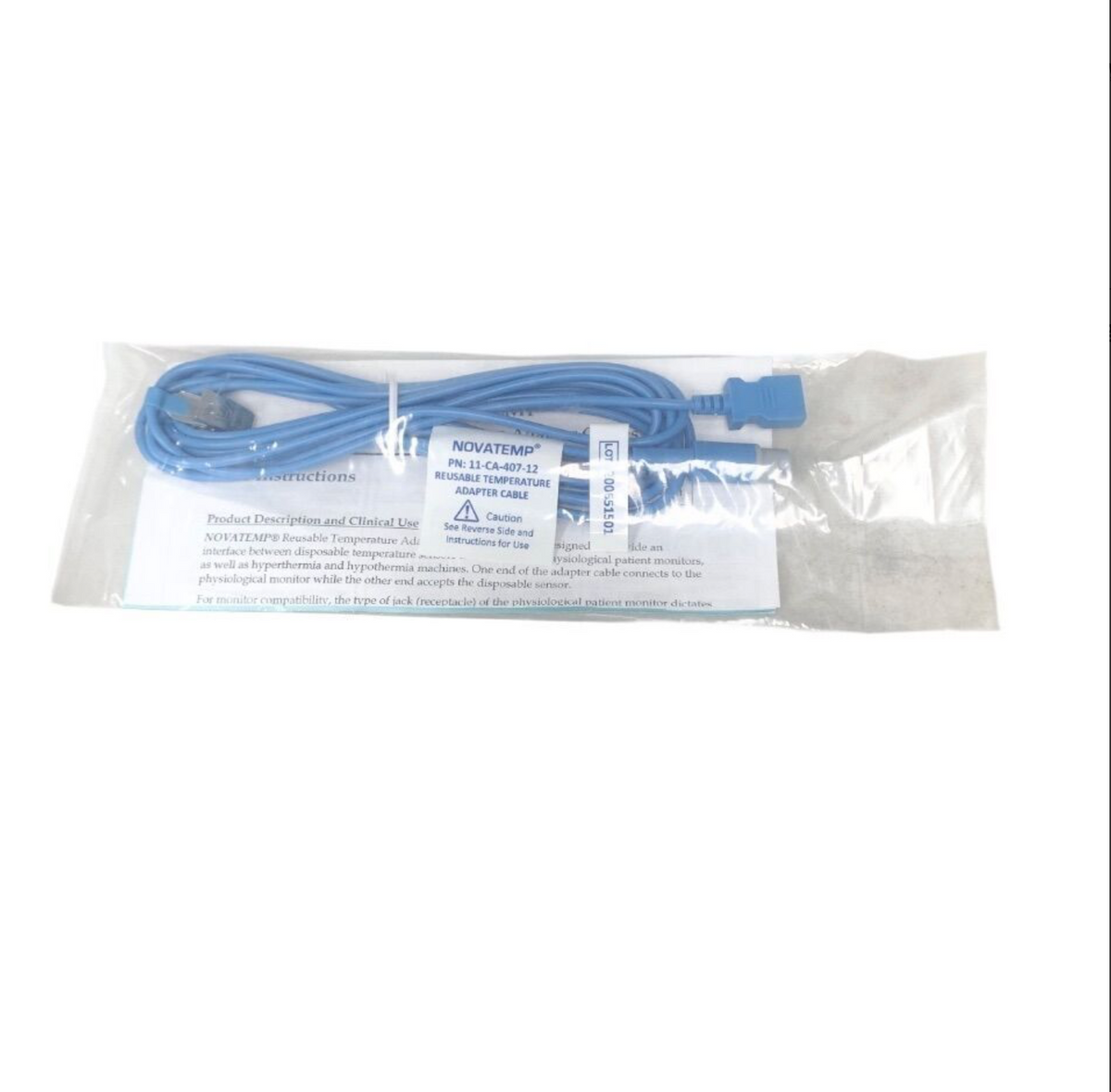 NOVAMED USA 11-CA-407-12 NOVATEMP 12 Ft (3.6m) REUSABLE TEMPERATURE ADAPTER