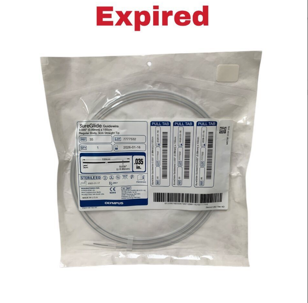 OLYMPUS 35 SureGlide Guidewire 0.035