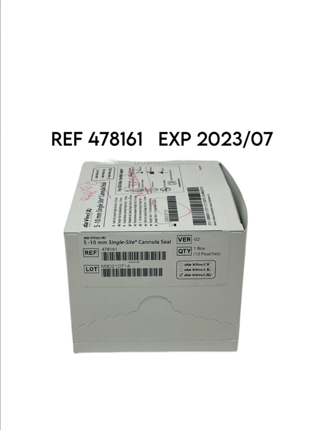 INTUITIVE SURGICAL 478161 da vinci Xi 5-10 mm Single-Site Cannula Seal EXP 2023 07