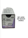ETHICON J493G 5-0. 18" (45 CM) VICRYL UNDYED BRAIDED SUTURE EXP 2023 01 (14/Box)