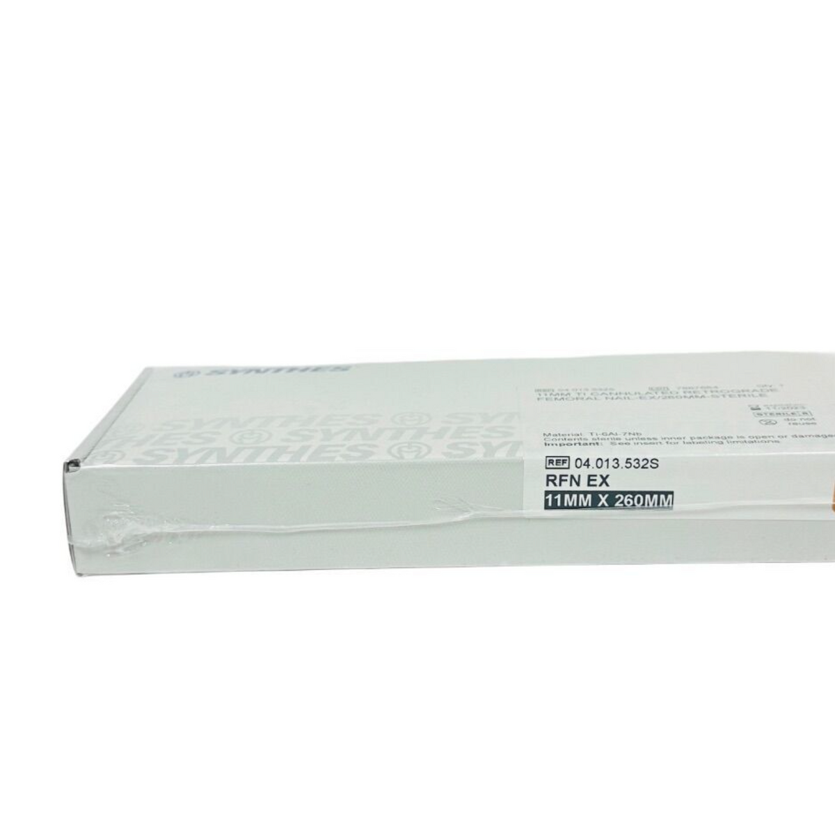 SYNTHES 04.013.532S 11MM TI CANNULATED RETROGRADE FEMORAL NAIL EX 260MM-STERILE EXP 2023 1