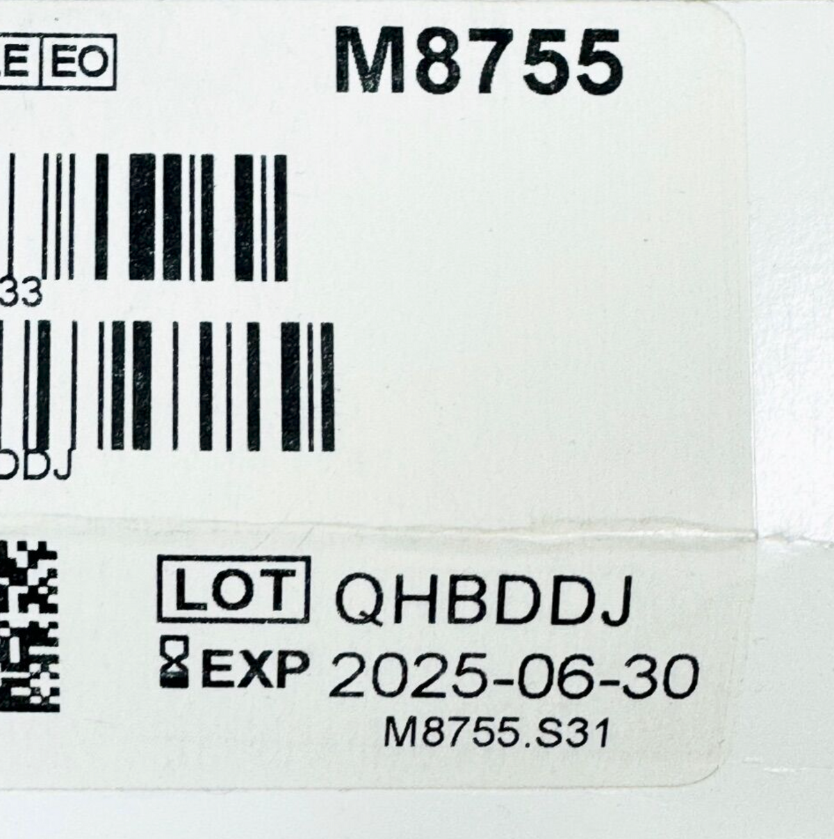 ETHICON M8755 7-0 (0.5 metric) 30"(75 cm) BV175-8 PROLENE (Polypropylene) Suture EXP 2025 06 (11/BOX)