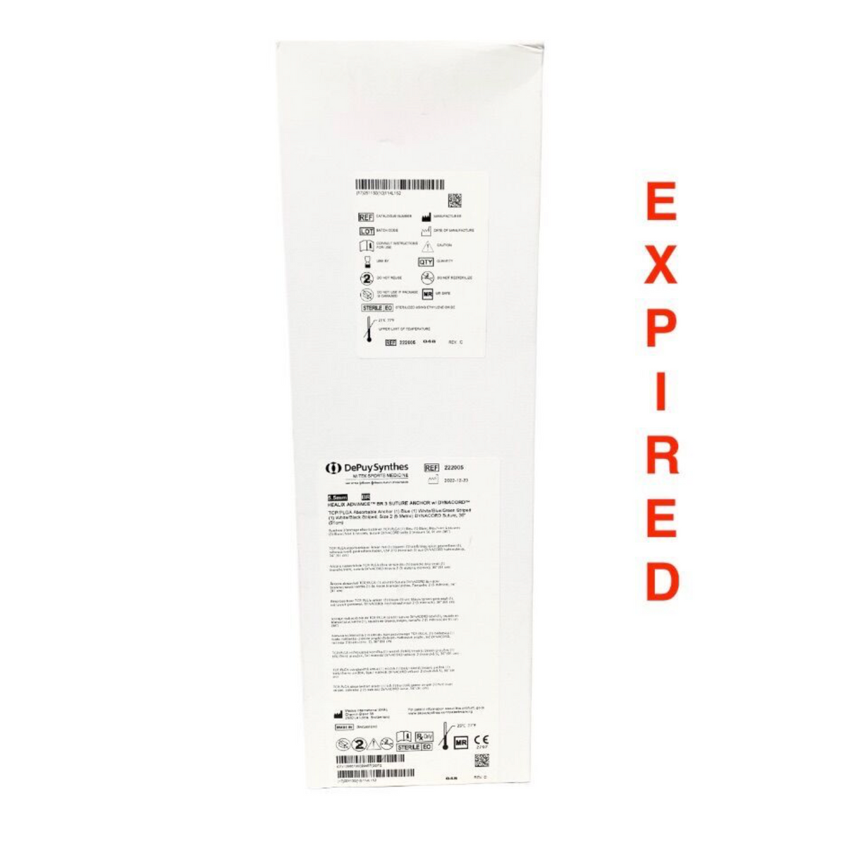 DEPUY 222005 Helix Advance BR 3 Suture Anchor Dynacord 5.5mm EXP 2025 11