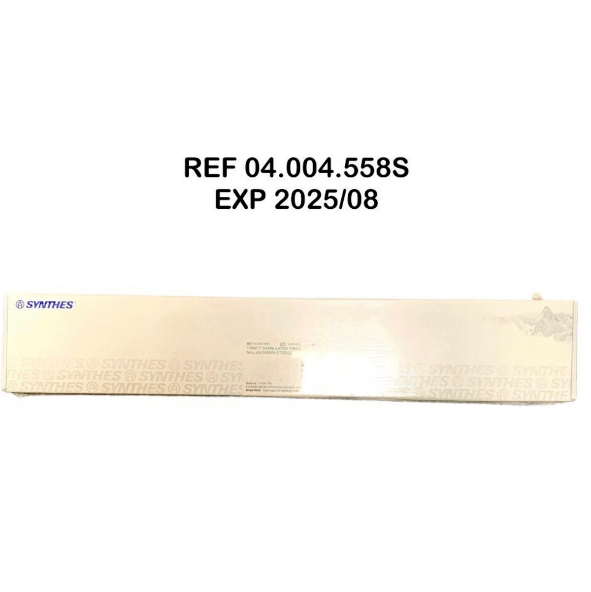 SYNTHES 04.004.558S 11 MM TI CANNULATED TIBIAL NAIL EX/390MM STERILE EXP 2025 08
