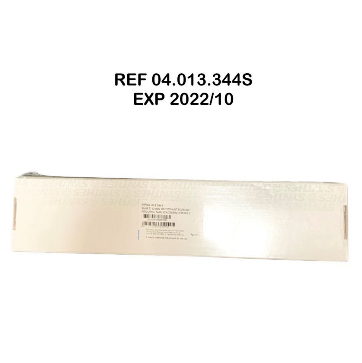SYNTHES 04.013.344S 9MM TI CANN RETRO/ANTEGRADE FEMORAL NAIL EX/320MM STERILE EXP 2022 10