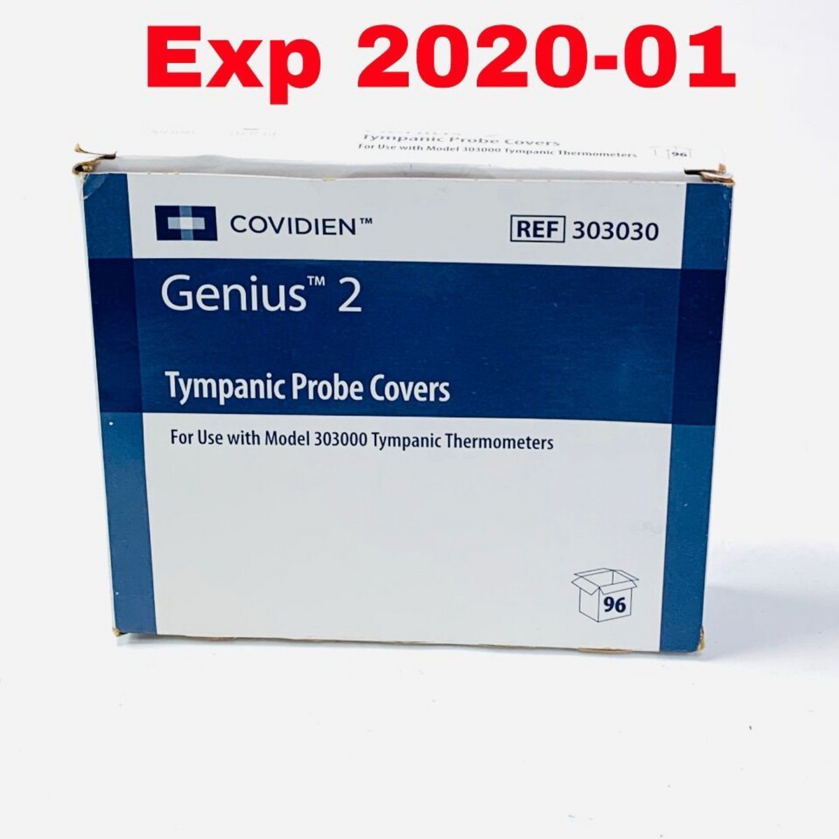 COVIDIEN 303030 GENIUS TYMPANIC PROBE COVERS EXP 2020 01
