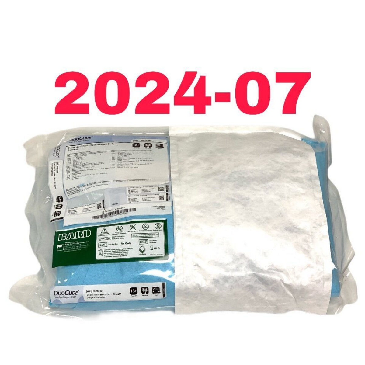 BARD 5625200 DuoGlide Short-Term Straight Dialysis Catheter EXP 2024 07