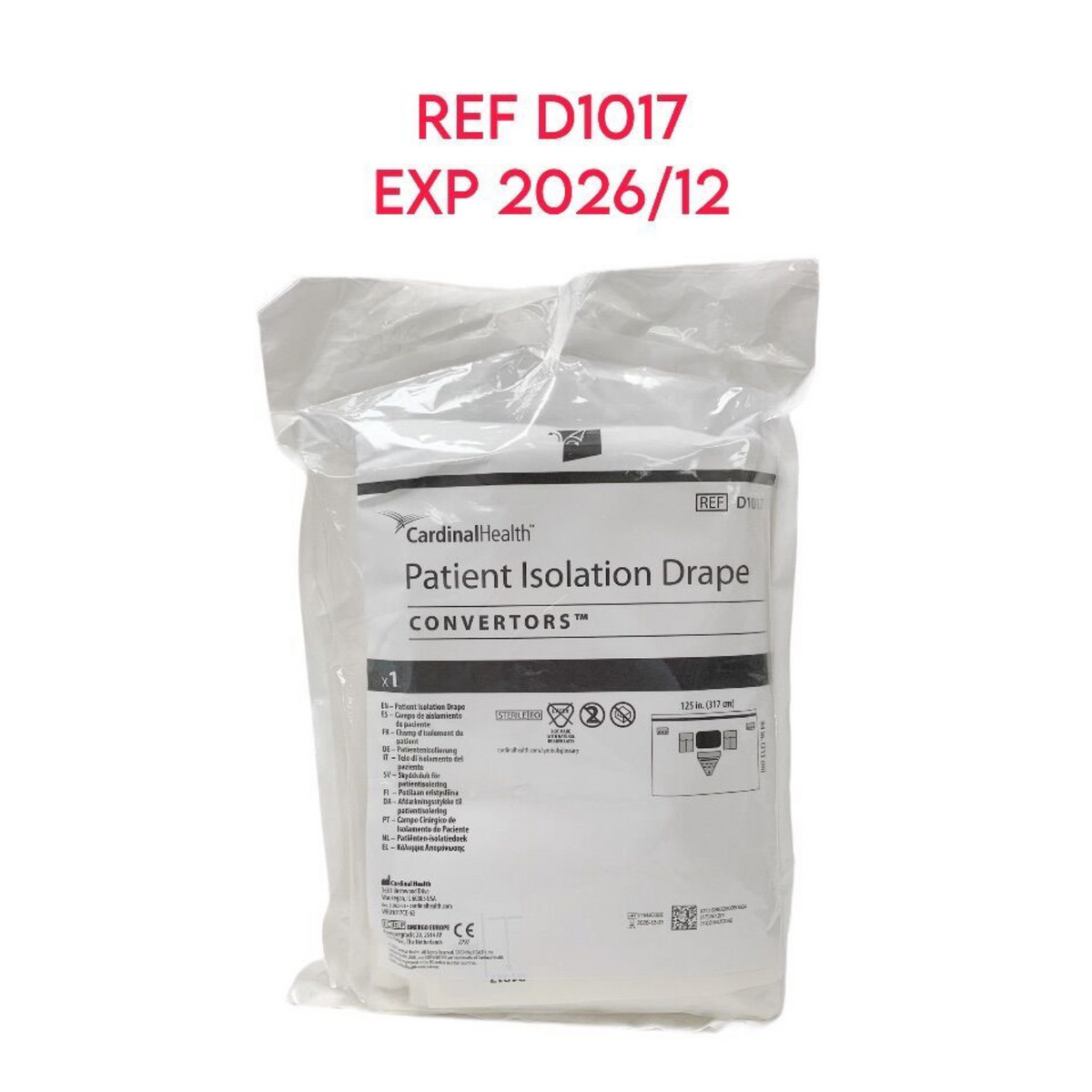 CARDINAL HEALTH D1017 Patient Isolation Drape CONVERTORS EXP 2026 12