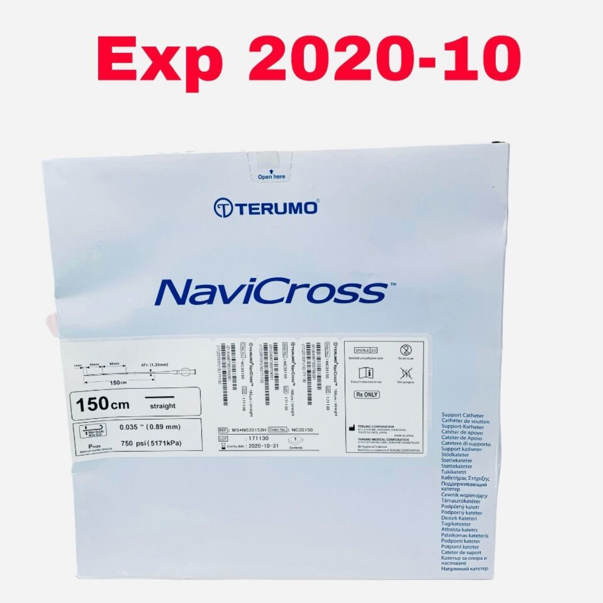 TERUMO WS*NS35153H NaviCross SUPPORT CATHETER EXPIRED
