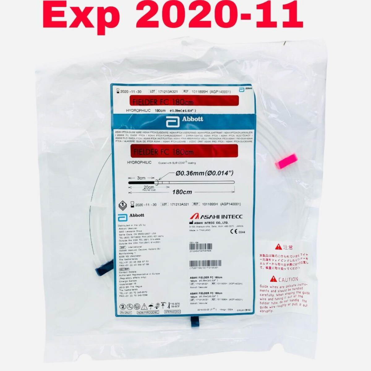 ABBOTT 1011895H HYDROPHILIC PTCA GUIDEWIRE EXPIRED