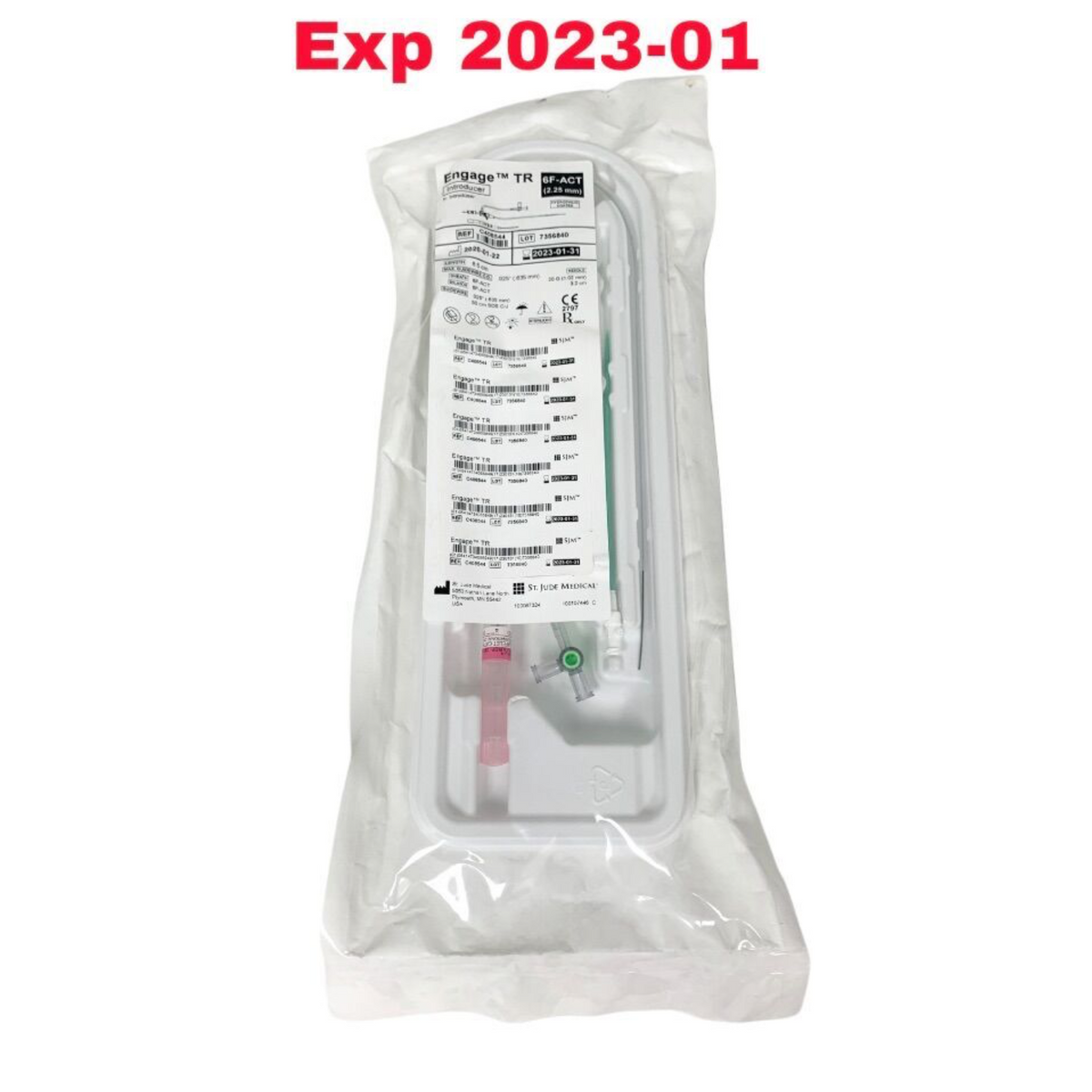 ST JUDE MEDICAL C408544 Engage TR Introducer 6F-ACT (2.25 mm) EXPIRED 2023 01