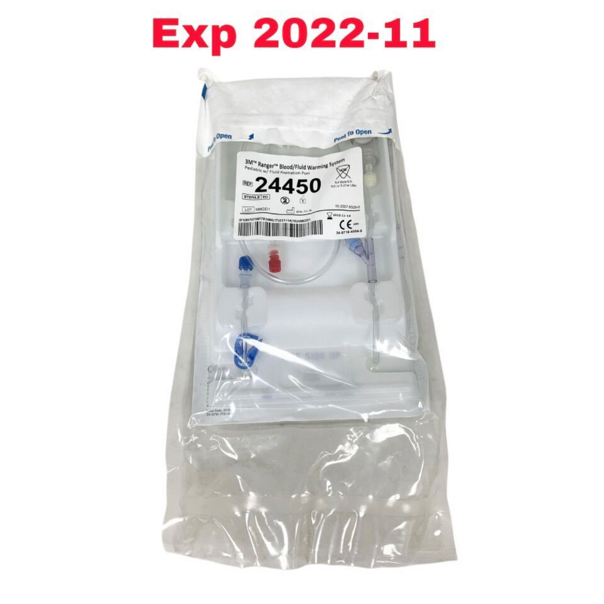3M 24450 Ranger Blood/fluid Warming System Pediatric w/ Fluid Aspiration Port EXPIRED 2022