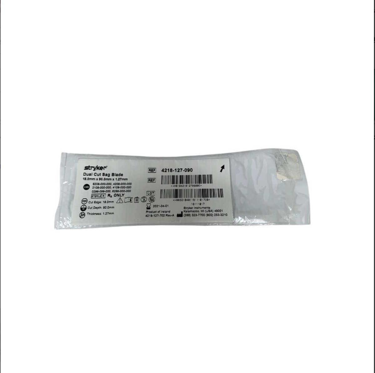 STRYKER 4218-127-090 Dual Cut Sag Blade EXPIRED