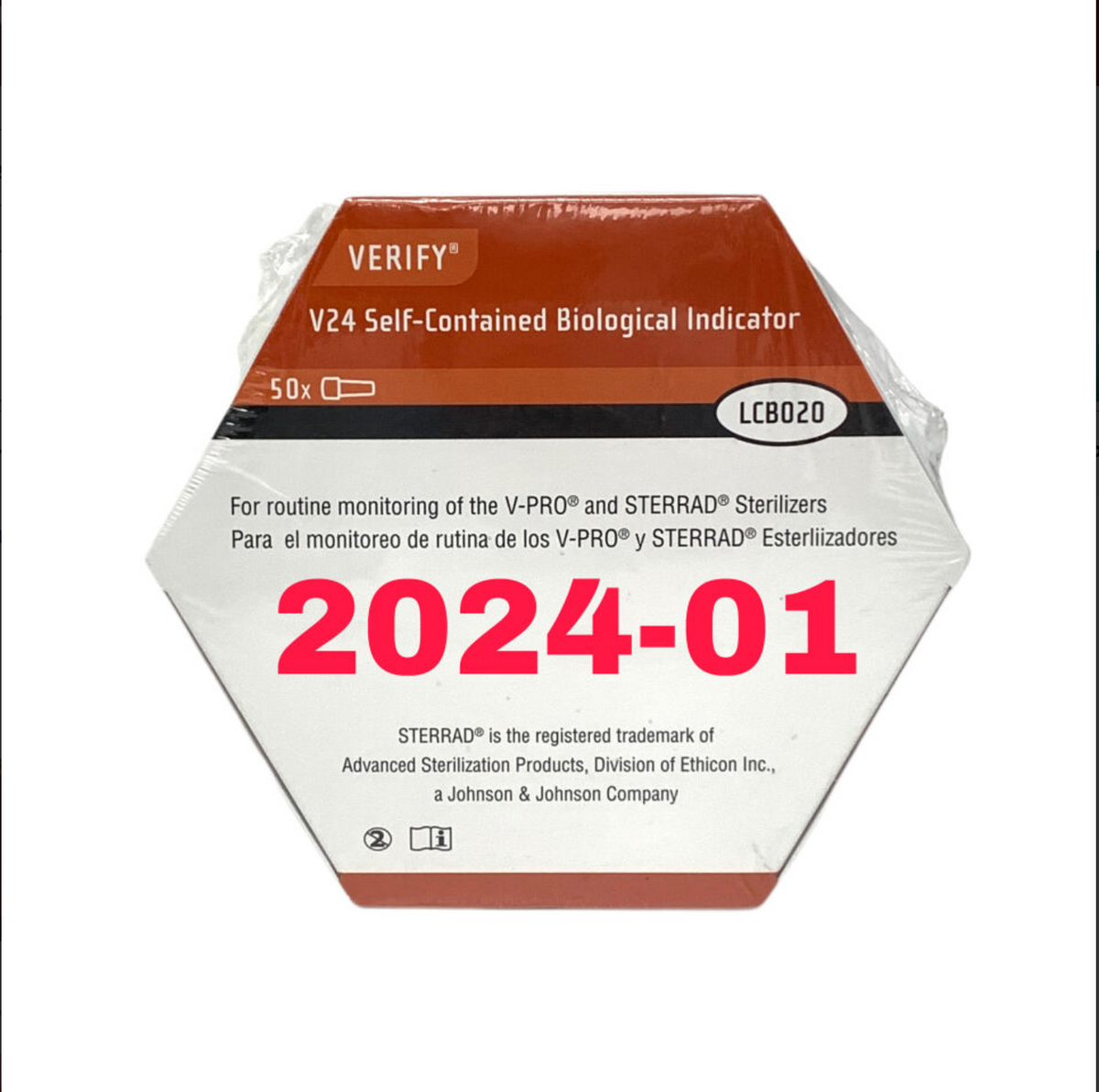 STERIS LCB020 V24 SELF-CONTAINED BIOLOGICAL INDICATOR EXP 2024 01