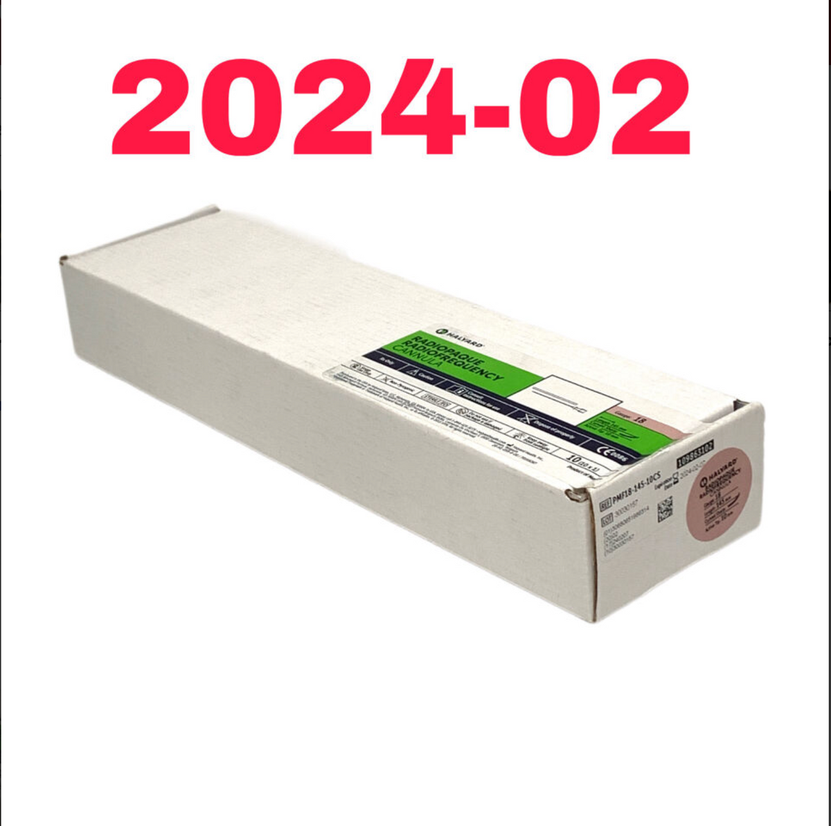 HALYARD PMF18-145-10CS RADIOPAQUE RADIOFREQUENCY CANNULA EXP 2024 02