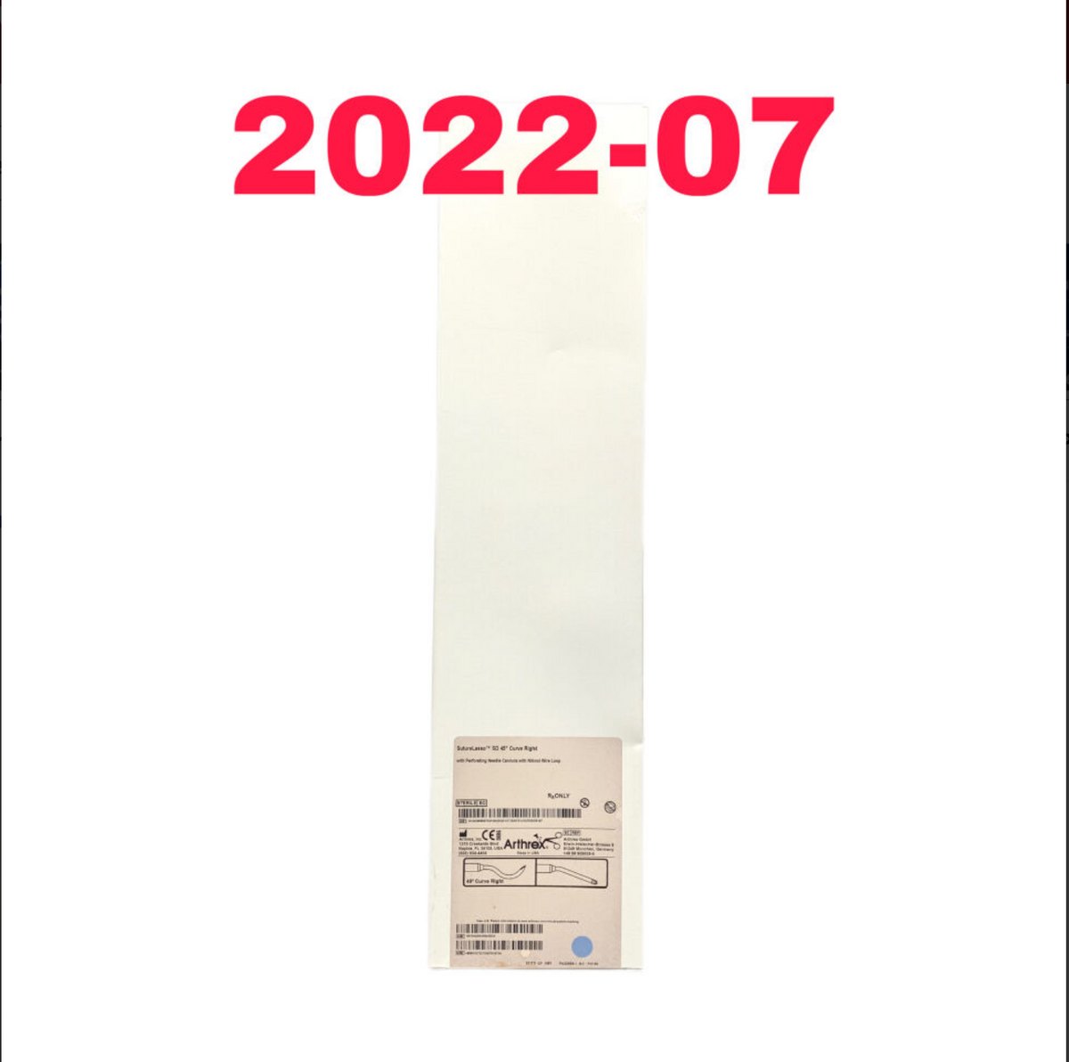 ARTHREX AR-4068-45R SUTURELASSO SD 45DEG CURVE RIGHT EXP 2022 07