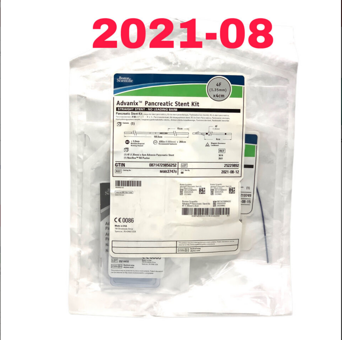 BOSTON SCIENTIFIC M00537470 ADVANIX PANCREATIC STENT KIT EXP 2021 08