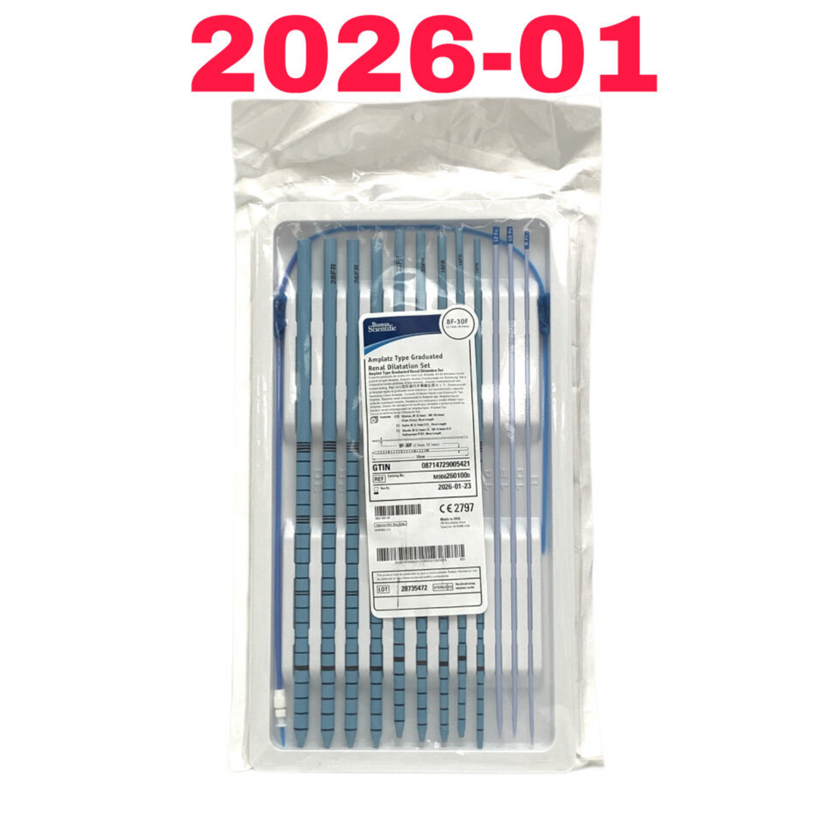 BOSTON SCIENTIFIC M0062601000 AMPLATZ TYPE GRADUATED RENAL DILATATION SET EXP 2026 01