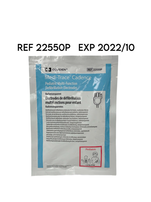 COVIDIEN 22550P MEDI-TRACE CADENCE PEADIATRIC MULTI FUNNCTION DEBRILLATION ELECTRODES, EXP 2022/10