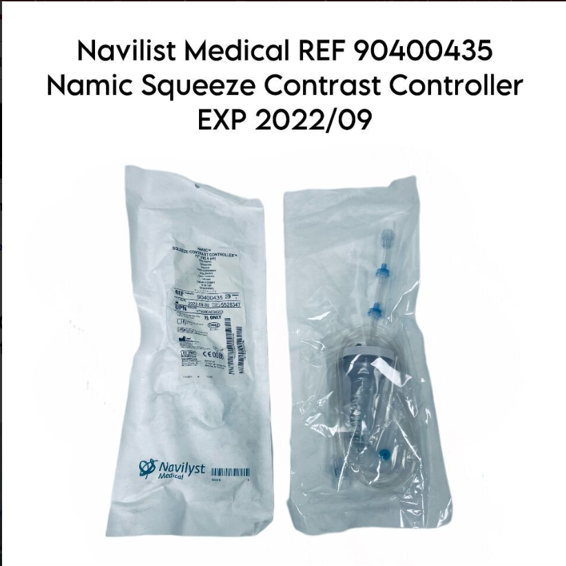 NAVILYST MEDICAL 90400435 Namic Squeeze Contrast Controller EXP 2022 09