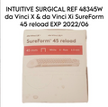 INTUITIVE SURGICAL DAVINCI 48345W da Vinci X & da Vinci Xi SureForm 45 reload EXP 2022 06 ( 12/BOX )