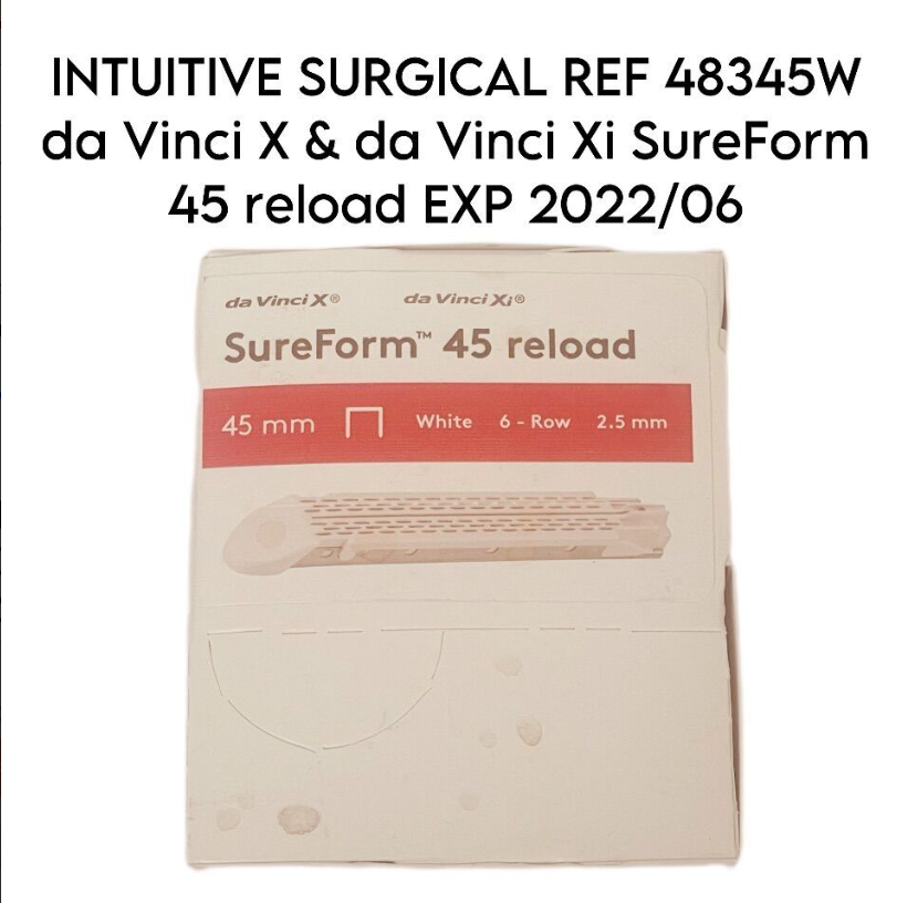 INTUITIVE SURGICAL DAVINCI 48345W da Vinci X & da Vinci Xi SureForm 45 reload EXP 2022 06 ( 12/BOX )