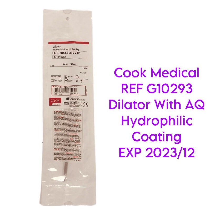 COOK MEDICAL G10293 Dilator With AQ Hydrophilic Coating EXP 2023 12