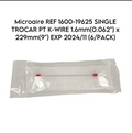 MICRO-AIRE 1600-19625 SINGLE TROCAR PT K-WIRE 1.6mm(0.062") x 229mm(9") EXP 2024 11 (6/PACK)