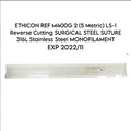 ETHICON  M400G 2 (5 Metric) LS-1 Reverse Cutting SURGICAL STEEL SUTURE 316L Stainless Steel MONOFILAMENT EXP 2022 11