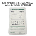 BARD 0600040 Broviac 2.7 F Single-Lumen CV Catheter EXP 2022 08